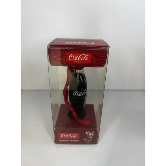 Vintage‎ European Style Coca Cola Bottle Glass Christmas Ornament - lot of 5 - Picture 4 of 12